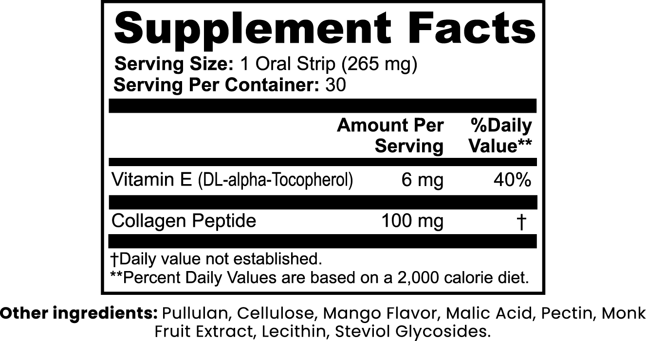 Beauty + Collagen - 30 Oral Strips